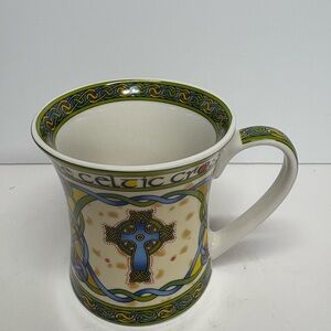 Royal Tara Irish Weave Celtic Cross Bone China Mug St Patrick Day